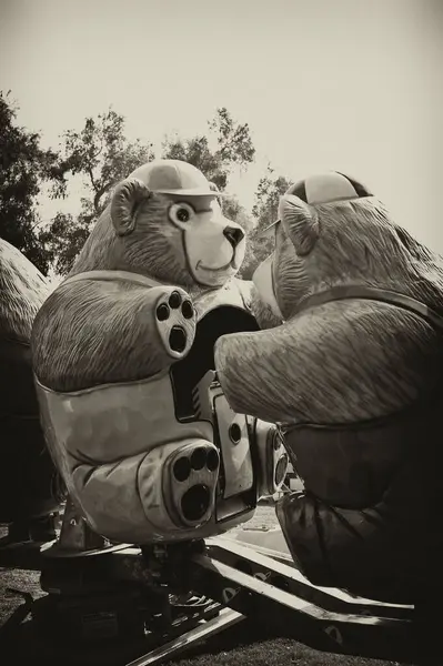 Bear Ride Zábavním Parku — Stock fotografie
