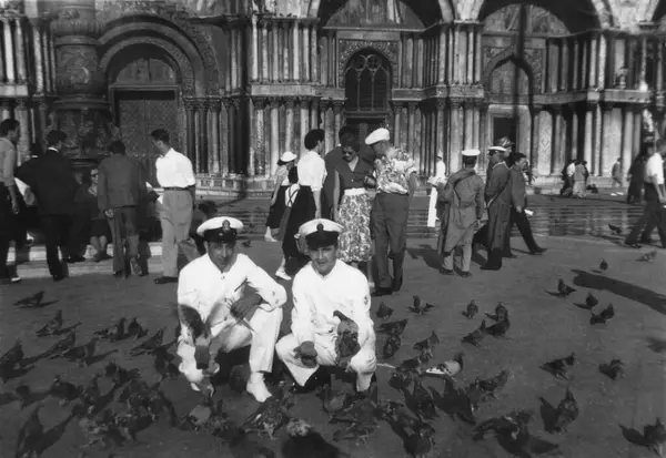 Med Utsikt Över Venedig 1957 — Stockfoto