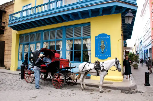 Vista Della Vecchia Strada Della Città Avana Cuba — Foto Stock