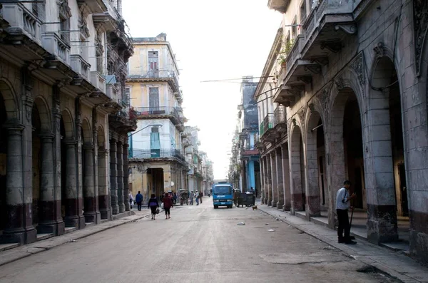 Vista Vieja Calle Ciudad Habana Cuba —  Fotos de Stock