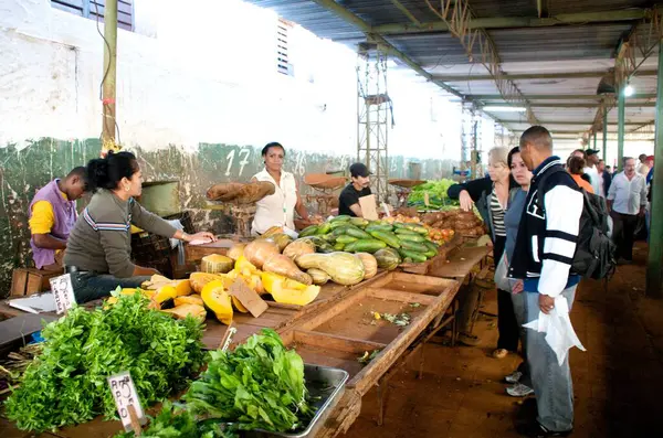 Local Citizens Market Havana Republic Cuba — Stock Photo, Image