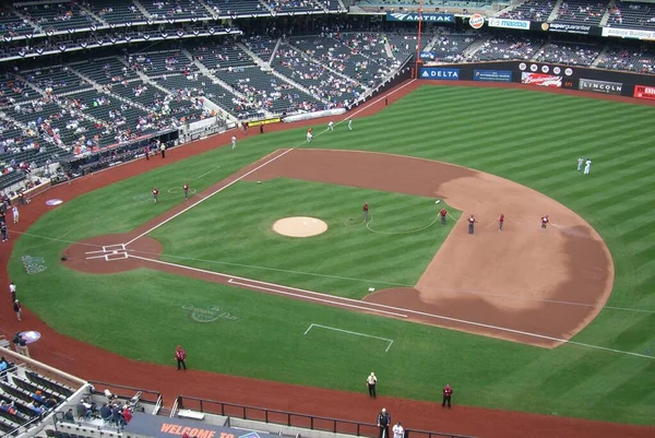 Citi Field New York Mets Игра Бейсбол — стоковое фото