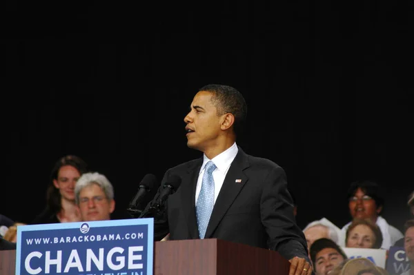 Rajd Baracka Obamy Nissan Pavilion 2008 — Zdjęcie stockowe