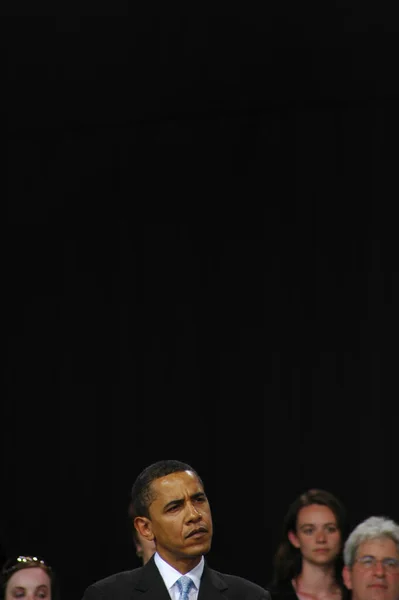 Митинг Барака Обамы Павильона Nissan 2008 — стоковое фото