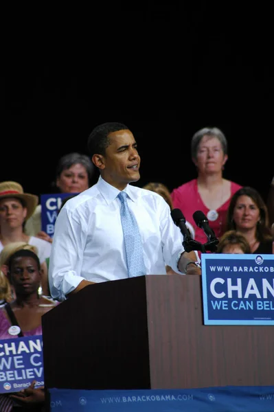 Barack Obama Rally Nissan Pavilion 2008 — Stock Photo, Image
