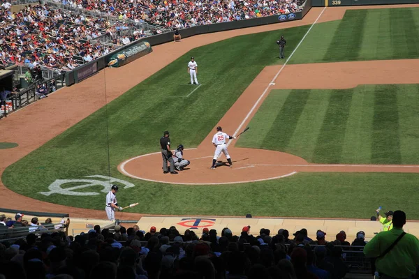 Cílové Pole Minnesotská Dvojčata Koncept Baseballové Hry — Stock fotografie