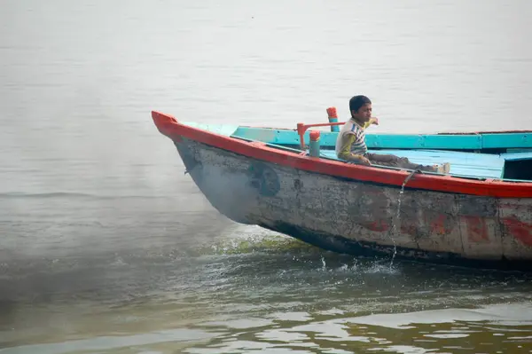 Visser Zijn Boot India — Stockfoto