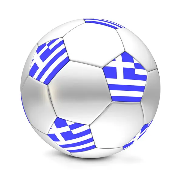 Piłka Nożna Piłka Nożna Grecja Ilustracja — Zdjęcie stockowe