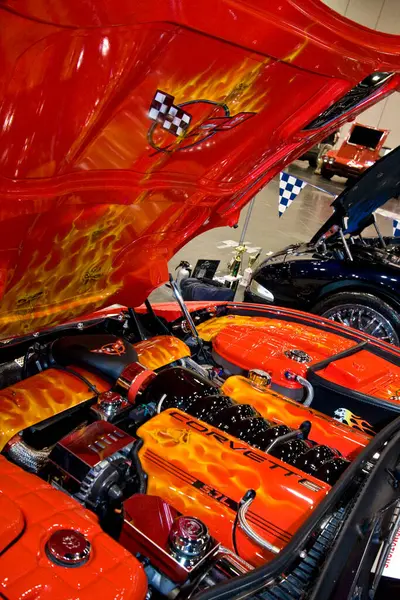 Engine Graffiti Car — Stock Photo, Image