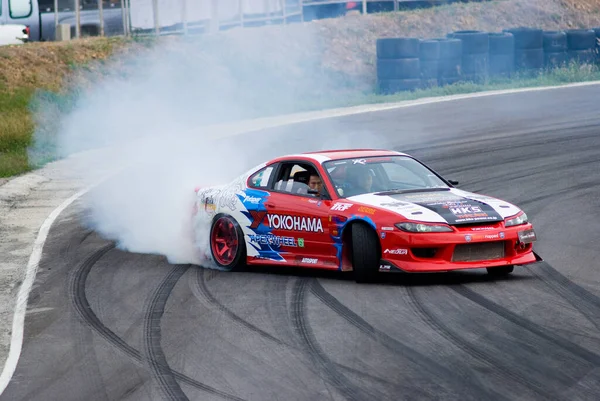 Drifting Competition Thailand Extreme Riding Car — Stock Photo, Image