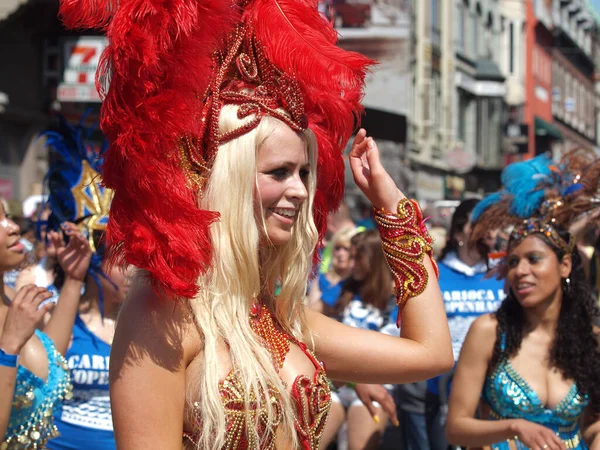 Kodaňský Karneval Krásné Účastníky — Stock fotografie
