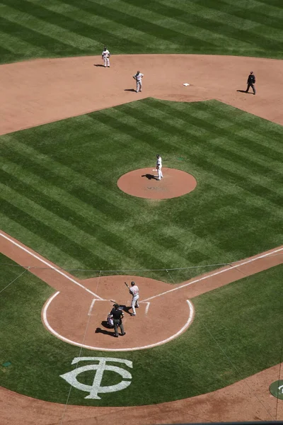 Mål Field Minnesota Tvillingar Baseball Spel Koncept — Stockfoto