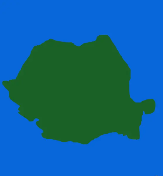 Roménia Esboço Mapa Perto — Fotografia de Stock