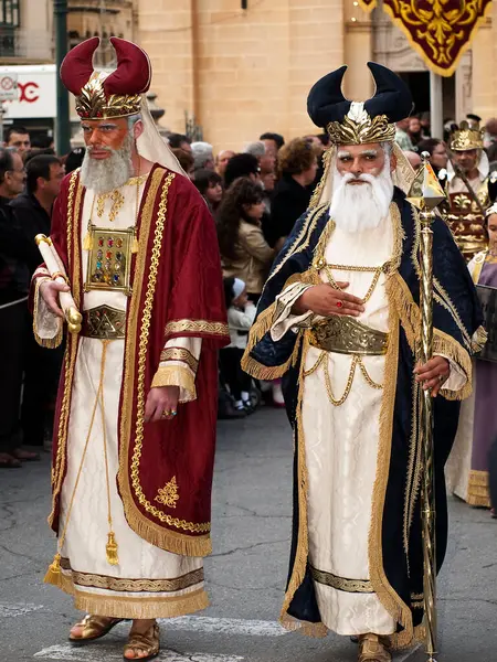 Valletta Malta Mar 2018 Bibliskt Antagande Passionen Långfredagens Procession Valletta — Stockfoto