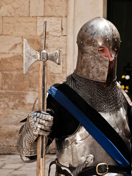 中世纪骑士头盔 — 图库照片