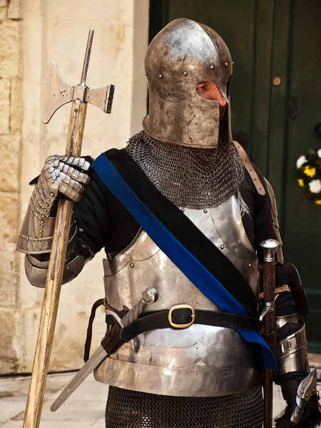 Middeleeuwse Ridder Helm — Stockfoto