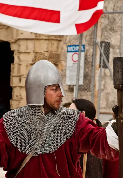 Caballero Medieval Casco —  Fotos de Stock