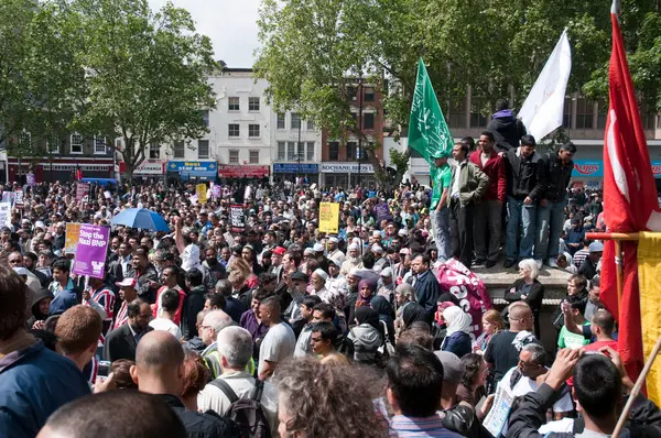 Reunião Contra Bnp Londres Junho 2010 — Fotografia de Stock