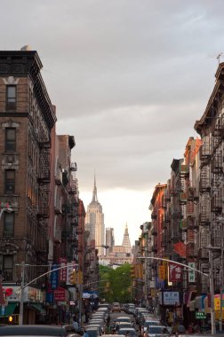 Çin Mahallesi ve Empire State Binası. New York Şehri