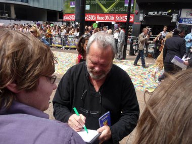 Terry Gilliam Oyuncak Hikayesi 3 'ün galasında Londra' nın merkezinde 18 Temmuz 2010