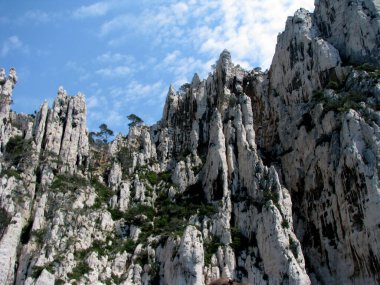 Calanque kayalık dağları manzarası