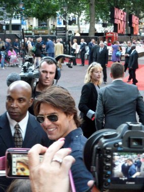  Tom Cruise 22 Temmuz 2010 'da Londra' da Knight And Day prömiyerinde 