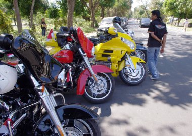 Harley Davidson Motosikletleri yakın çekim görüntüsü