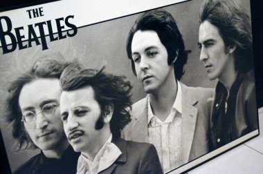 Beatles 'ın yakın plan fotoğrafı.