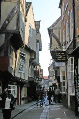 The Shambles York UK 'deki turistler