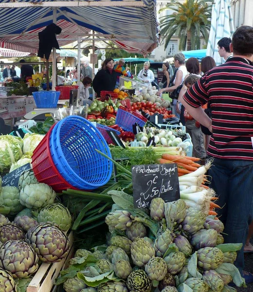 Flower Market Nice Cours Saleya — Stock Photo, Image