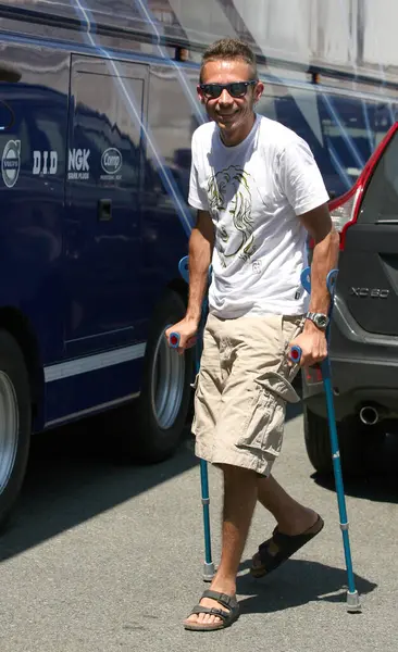 Valentino Rossi Who Early June Italy Mugello Suffered Fracture Leg — Stock Photo, Image