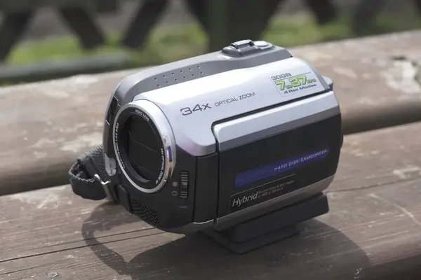 Malý Ruční Digitální Videokamera — Stock fotografie