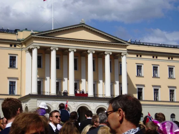Вид Королевский Замок Осло — стоковое фото