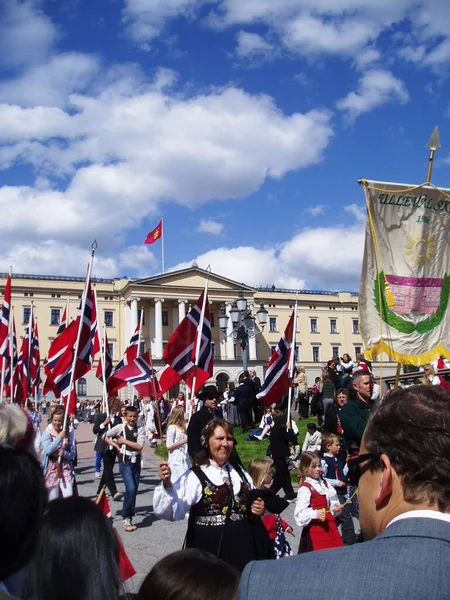 Noorse Nationale Feestdag Oslo — Stockfoto