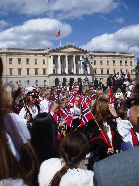 Der Norwegische Nationalfeiertag Oslo — Stockfoto