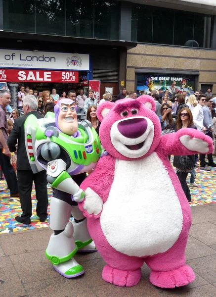 Buzz Lightyear Toy Story Bemutatóján London Központjában 2010 Július — Stock Fotó