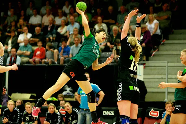Win Aalborg Viborg Won Danish Championship Best Women Handball League — Stock Photo, Image
