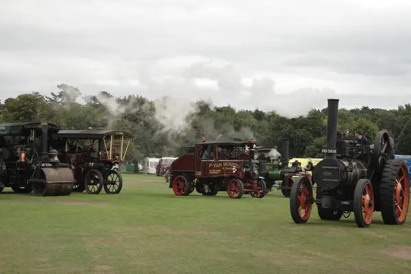 Vintage Traction Steam Engines — Stock Photo, Image