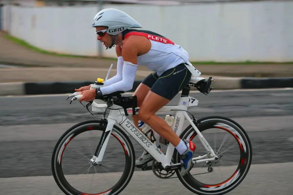 Florianopolis Santa Catarina Brazil Maj Oidentifierad Tävlande Tävlingar Ironman Triathlon — Stockfoto