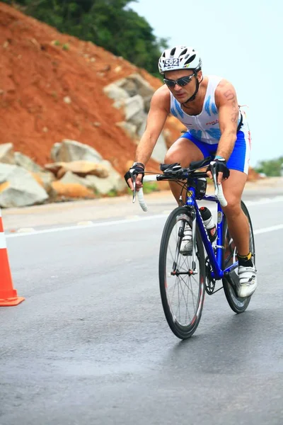 Florianopolis Santa Catarina Brésil Mai Course Triathlon Ironman Non Identifiée — Photo