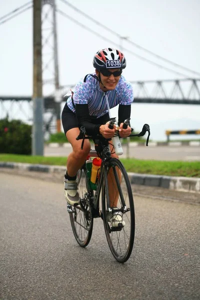 Florianopolis Santa Catarina Brazil Мая Неизвестные Соревнования Триатлону Ironman Состоявшиеся — стоковое фото