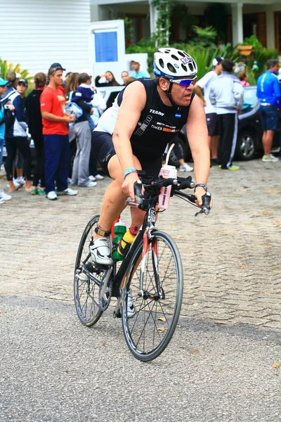 Florianopolis Santa Catarina Brazil May Uidentifisert Konkurrent Ironman Triathlon Konkurransen – stockfoto