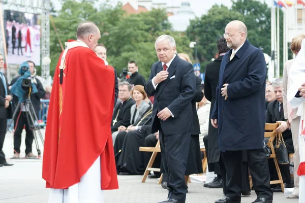 Warschau Polen Juni Polens Präsident Lech Kaczynski — Stockfoto