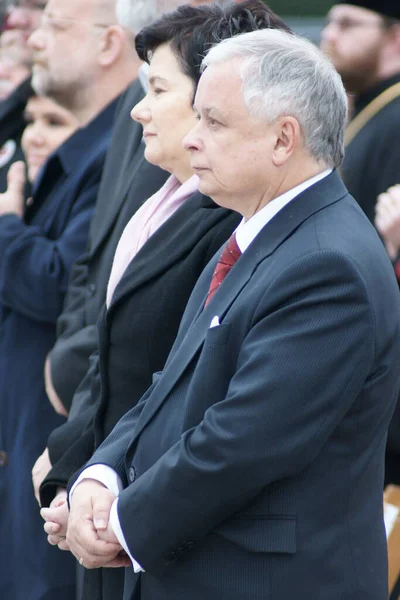 Warszaw Polsko Června 2009 Prezident Polska Lech Kaczynski — Stock fotografie
