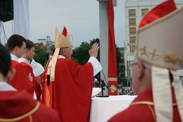 Warszaw Polonya Haziran Başpiskopos Kazimierz Nycz — Stok fotoğraf