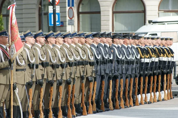 Polnische Armee Soldaten Uniform — Stockfoto