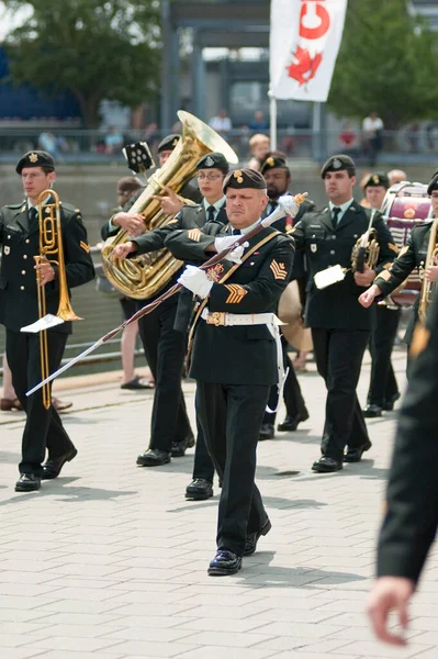 軍事パレードの日時ショット — ストック写真