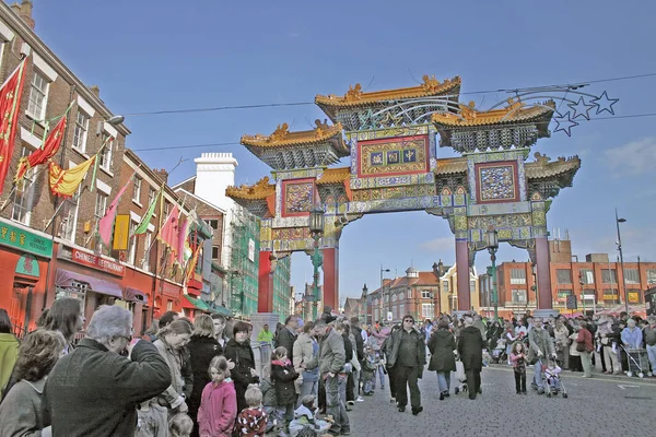 Celebrazioni Capodanno Cinese Liverpool — Foto Stock