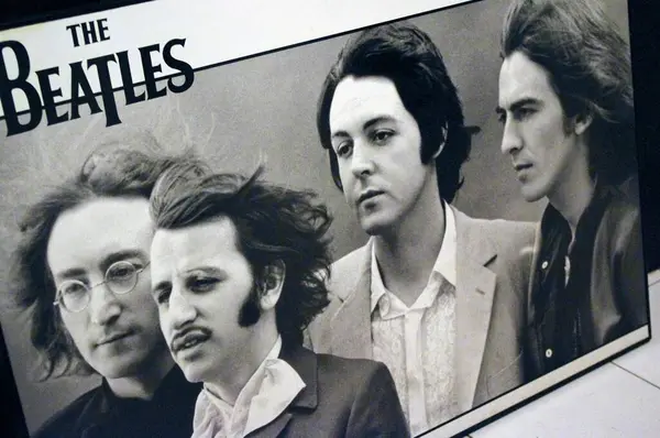 Les Beatles Gros Plan Photo — Photo