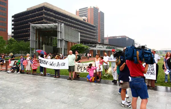 费城的反战示威 — 图库照片